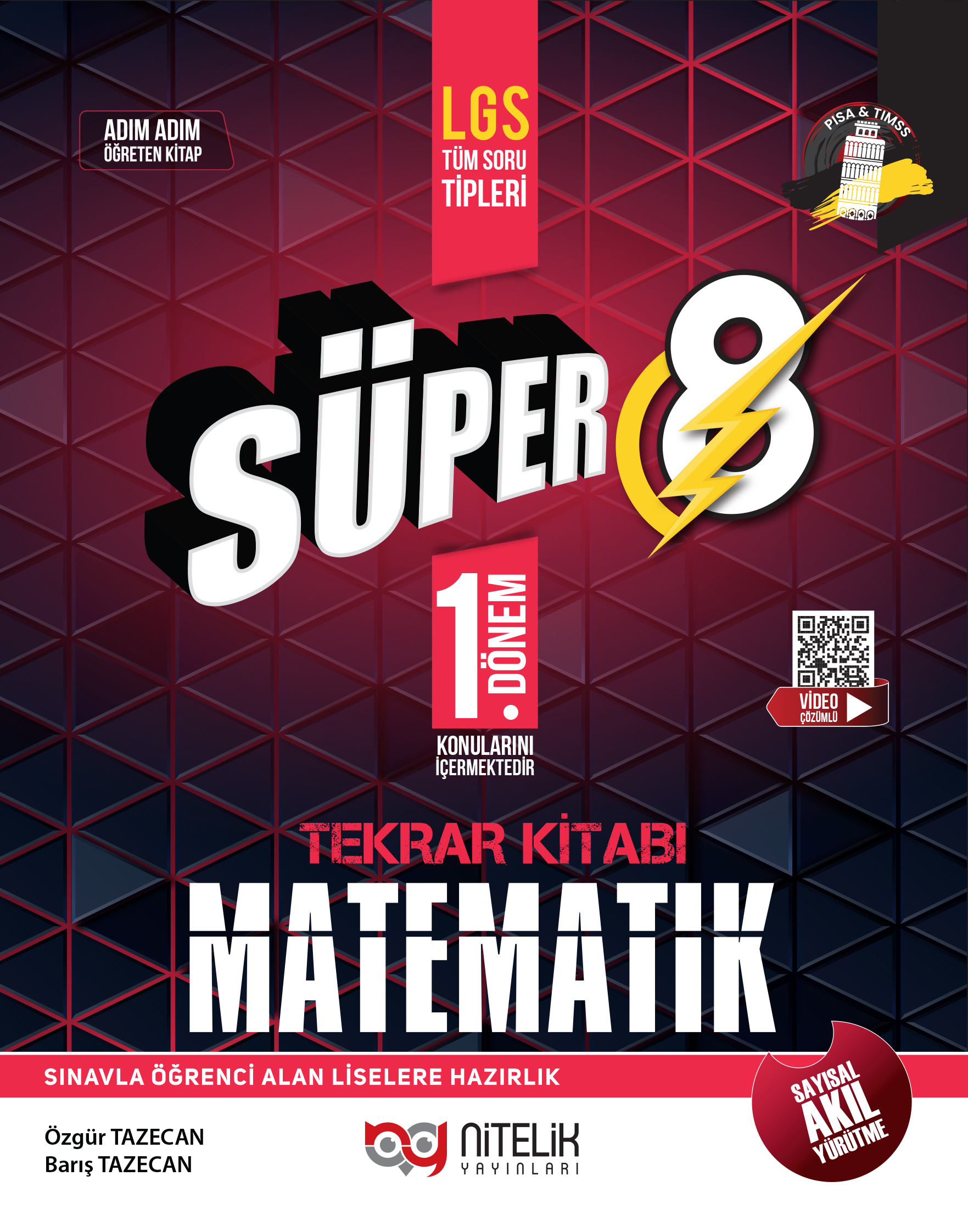 Süper 8 Matematik 1. Dönem Tekrar Kitabı kapak görseli